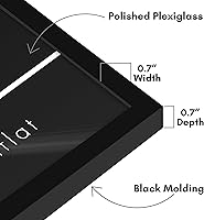 Vista 3 de Americanflat - Marco de fotos de 8 x 24 pulgadas con plexiglás pulido - Colección Streamline - Marco panorámico de borde delgado para exhibición