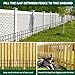 42.5ft(L) x 13in(H) Animal Barrier Fence, 30 Panels No Dig Garden Fence for Dog Rabbit, Rustproof Anti Digging Barrier, Garden Edging Border Ground Defense for Outdoor, Yard, Patio
