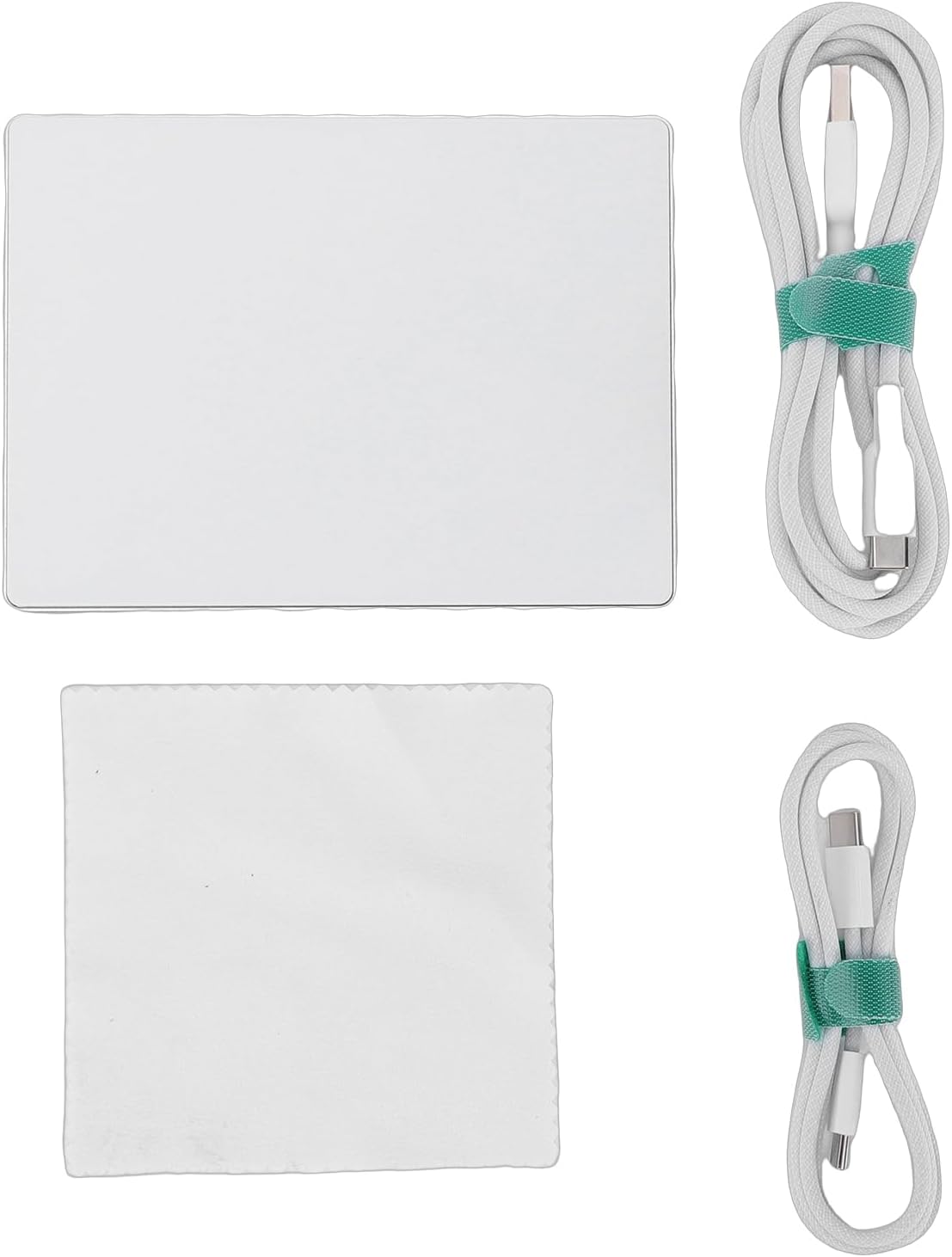 Wired USB Trackpad, Large 5.4 Inch Slim Aluminum Alloy Touchpad Mouse with Multi Gesture Support for Windows 11 10 Desktop Laptop Computer (White)