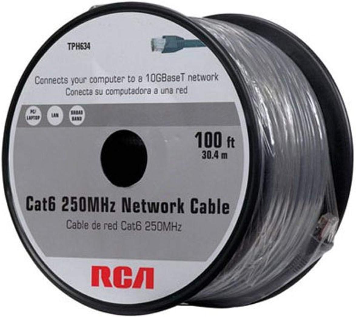 RCA 100-Feet Cat6 Network Cable (TPH634R)