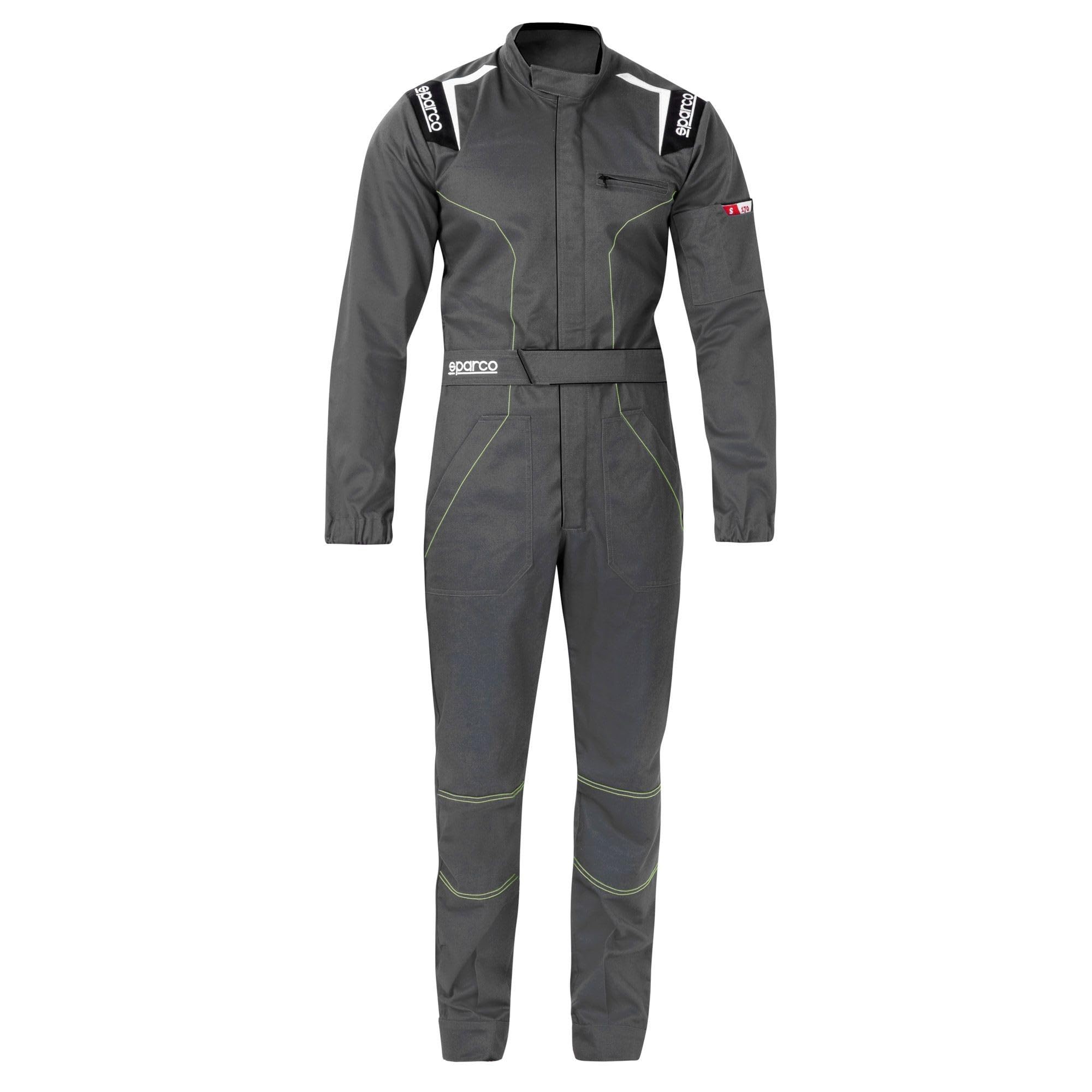 Sparco 002020GR2M, Tuta da Meccanica MS-4 T M Grigio Unisex Adulto, Multicolore, 42/50 EU