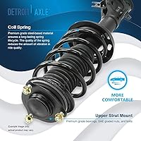 Vista 507 de Detroit Axle - Kit de suspensión delantera de 10 piezas para Chevy Aveo Aveo5 Pontiac G3 Wave 2 Ready Struts Assembly 2 Enlaces de barra