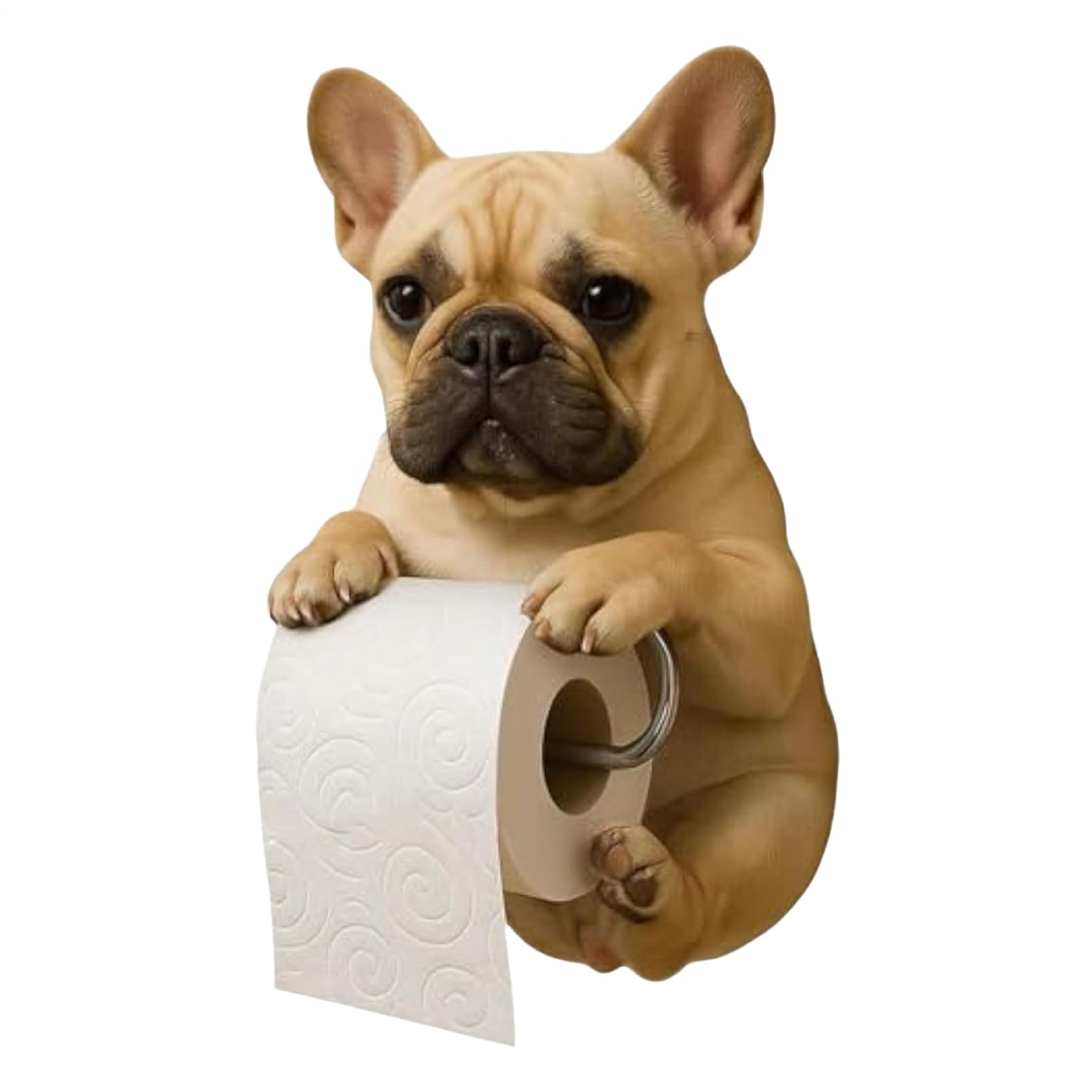 Amazon.co.jp: 犬のトイレットペーパーホルダー、樹脂フレンチ