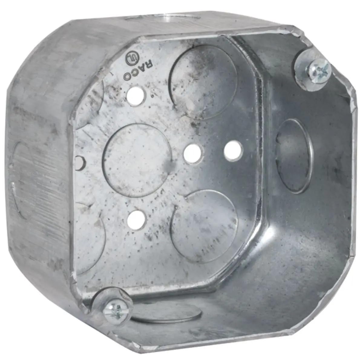 Hubbell-Raco 165 Octagonal Box, 21.5 Cu-in, 4 in Dia X 2-1/8 in D, 4"-picture-22