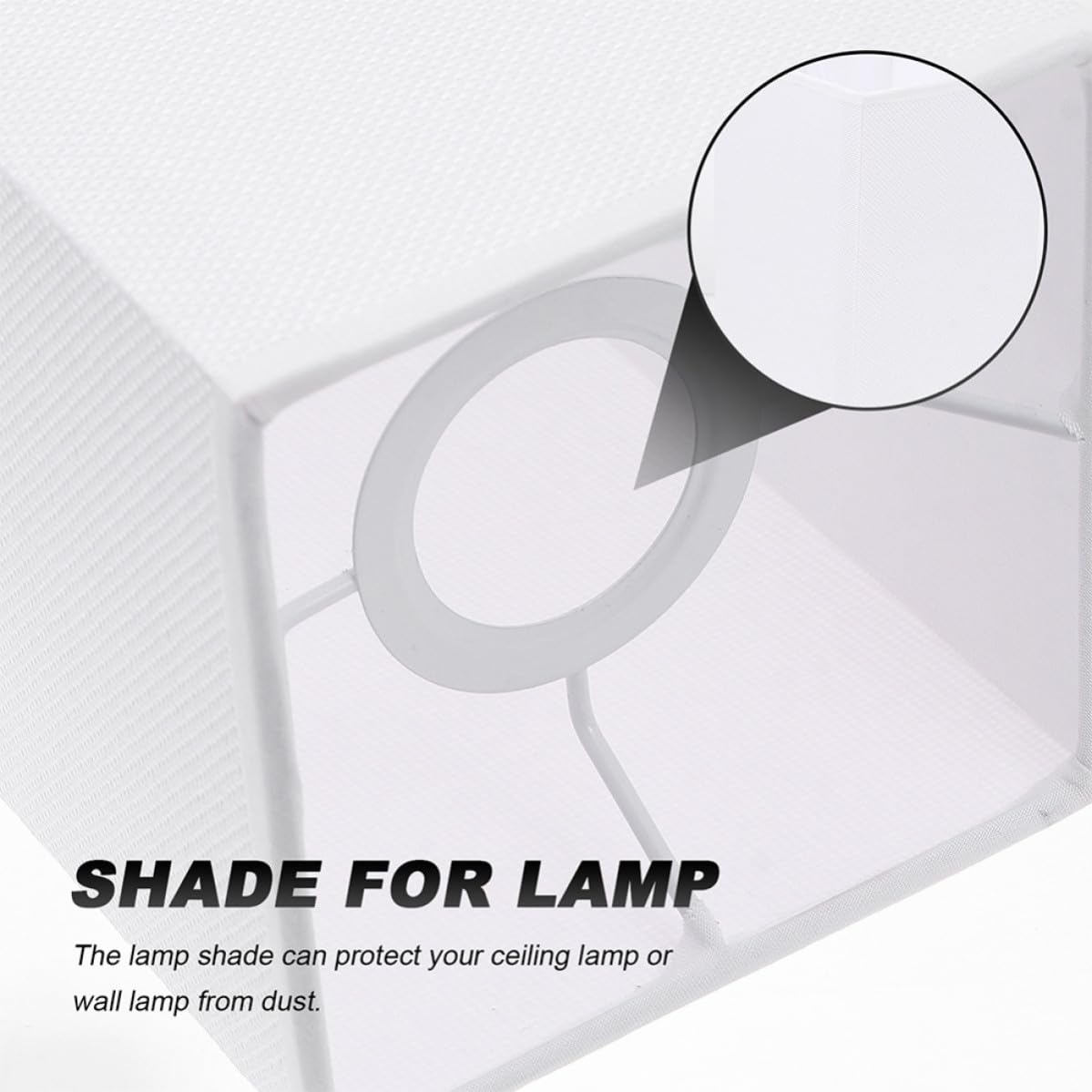 Healeved Pantallas Pack de 2 Piezas E27 de Lámpara de Tejido y Hierro Accesorio Moderno que Protege y Mantiene la Luz Limpia para Lámparas de Escritorio y Pared
