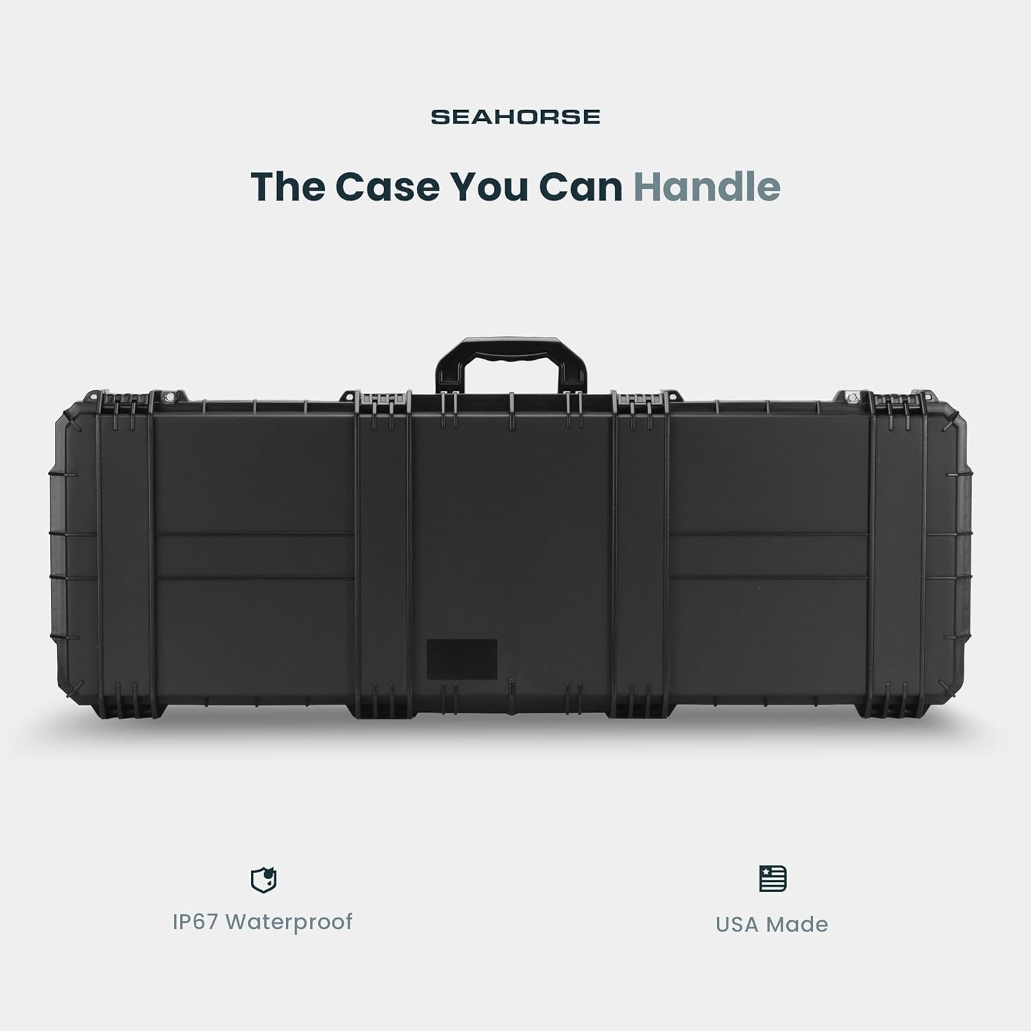 Seahorse Heavy Duty Hard Protective Rifle Cases - TSA Approved/Mil Spec / IP67 Waterproof/USA Made for Rifles, Shotguns, Telescopes, Car Utility Rack, Guitars, Rooftop Rack