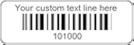 1000 Serial Number Barcode Labels 1-1/2