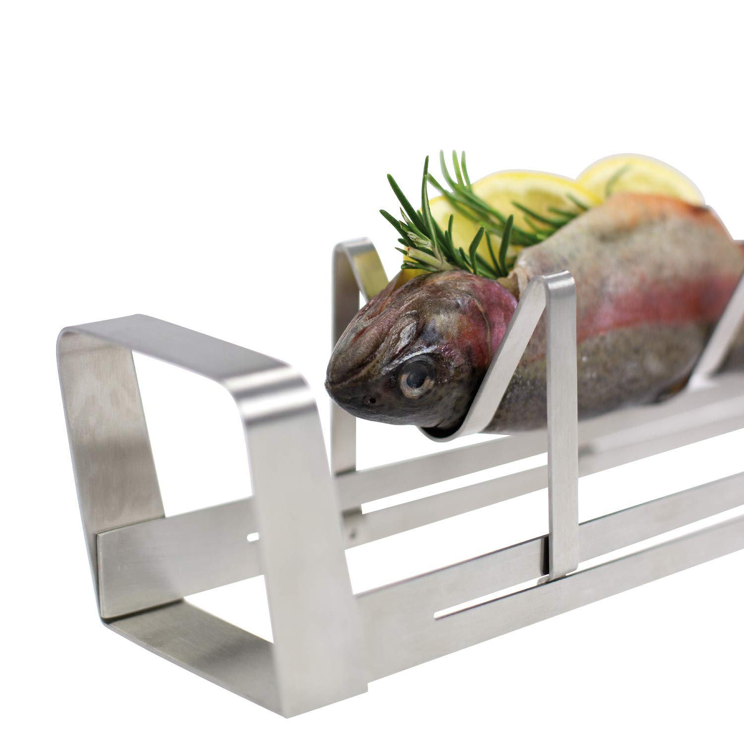 bremermann BBQ Fischhalter, Fischgriller, Fischbräter 2er-Set