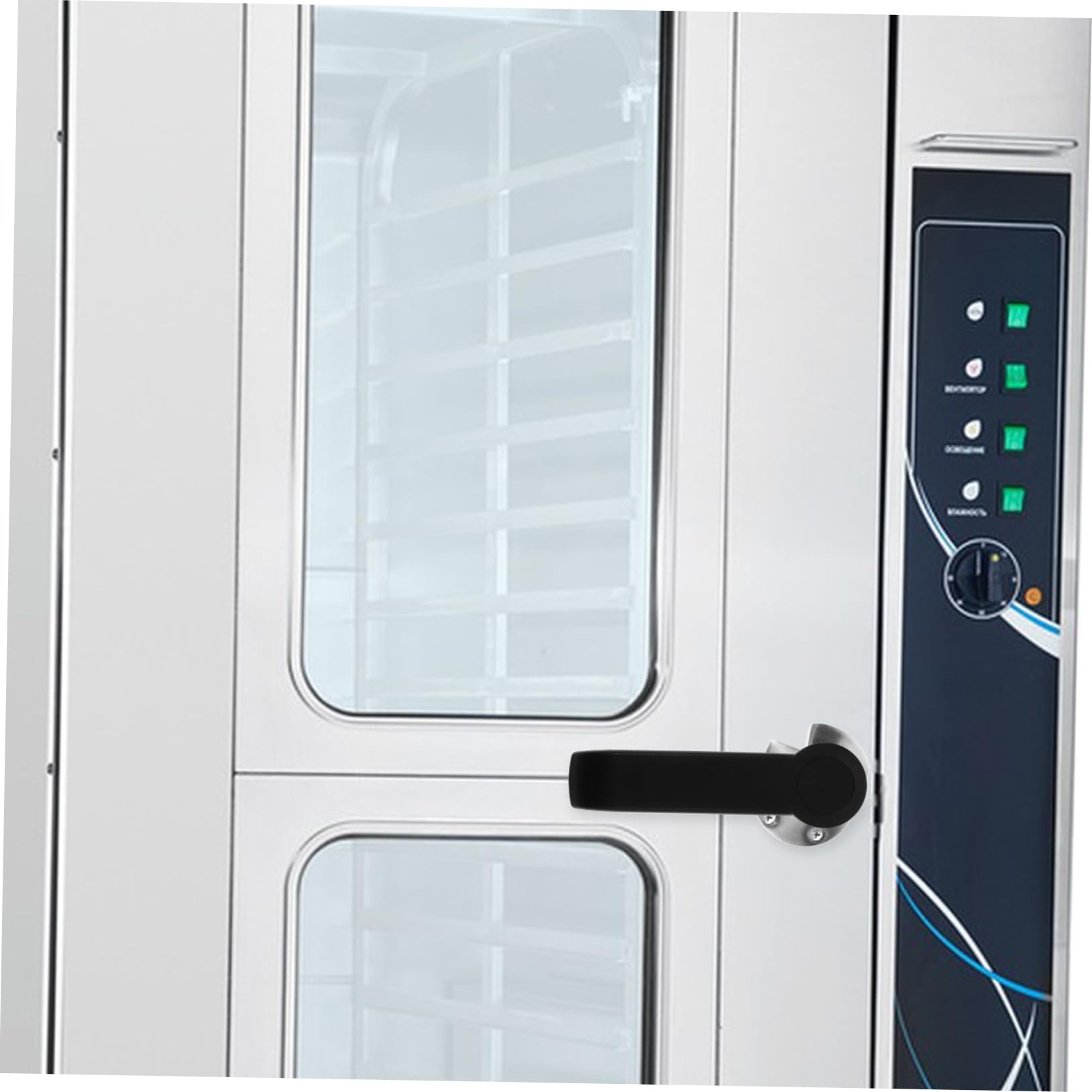 Pestillo Inoxidable de Vapor de Gabinete Negro de Acero Puerta