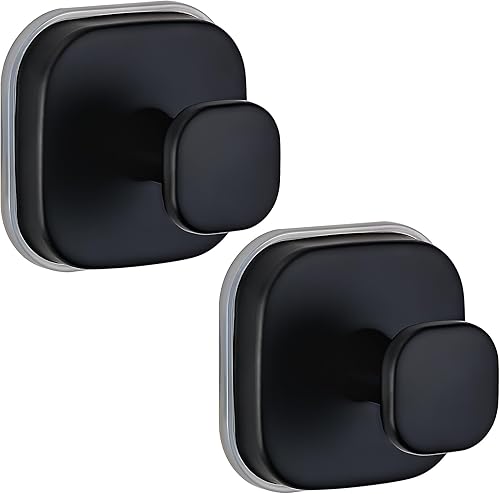 Miniatura 12 de Ganchos de ventosa para ducha, ganchos de baño reutilizables para toallas, batas y lufa, montaje sin taladro en cocina, paredes, metal, vidrio, Oro