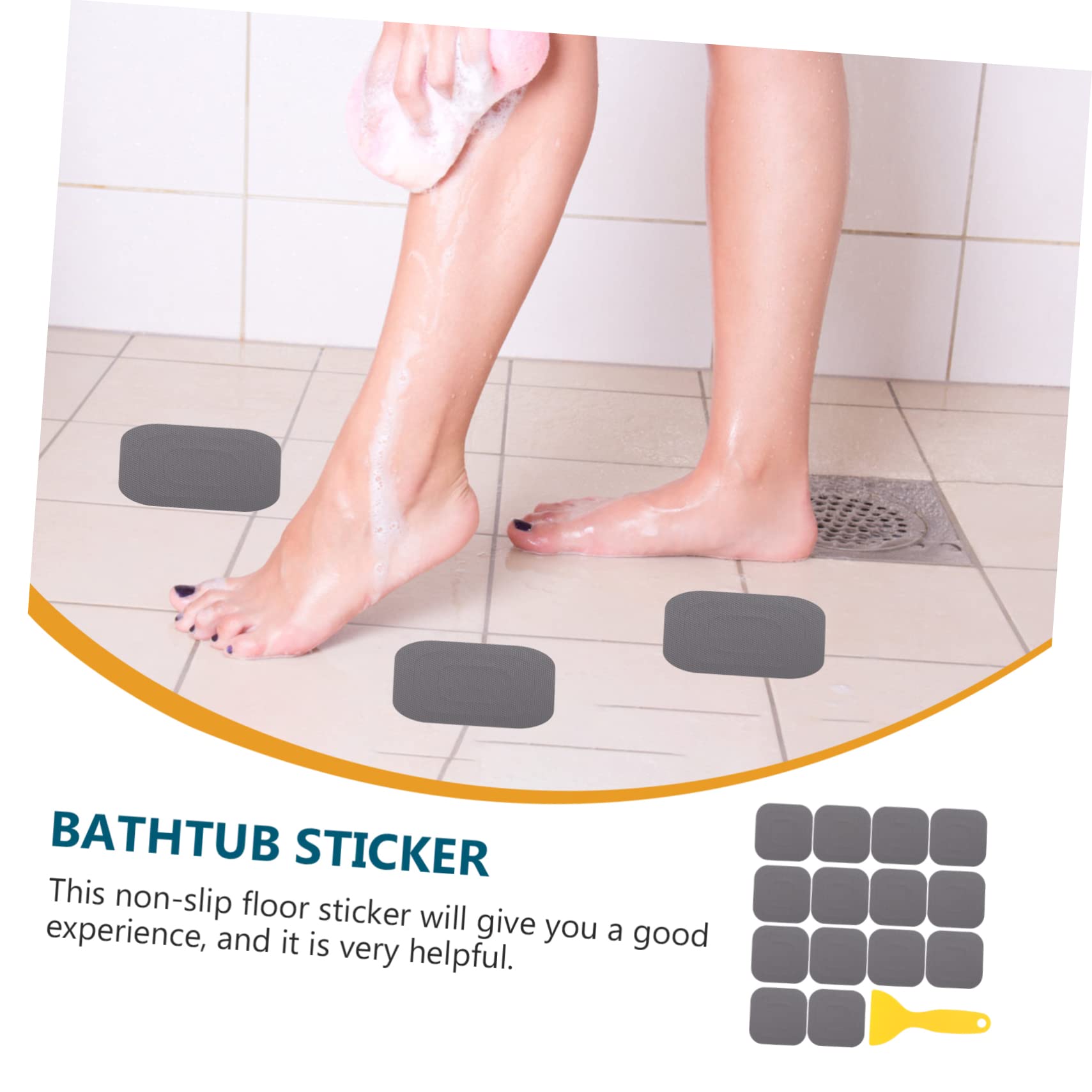Alipis 60 Piezas De Pegatinas Antideslizantes para Baño Cinta Adhesiva Transparente Cinta De Color para Niños Cinta Antideslizante para Peldaños Pegatinas Antideslizantes para Ducha
