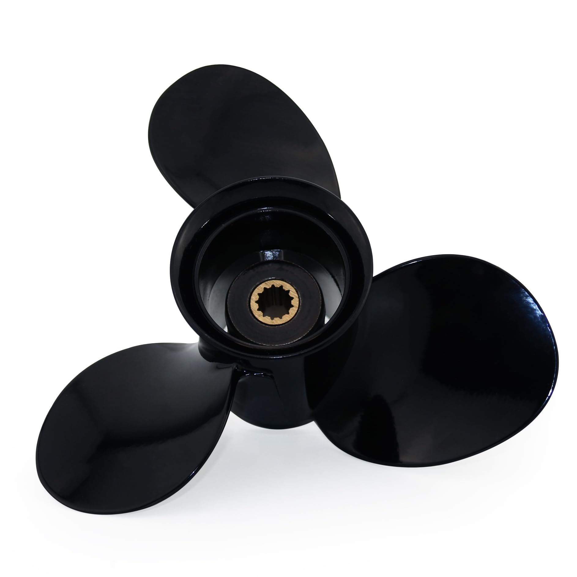 Captain Aluminum Outboard Propeller Fit Evinrude/Johnson Engines 8-15HP 13Tooth Spline RH (9.25x11)