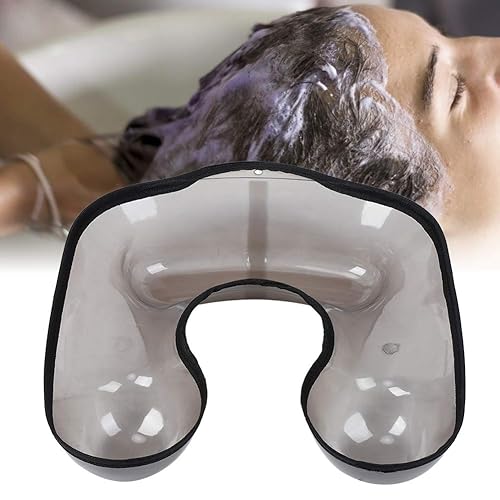 Miniatura 7 de Bandeja de cuello de peluquería, bandeja profesional para teñir el cabello, bandeja para el cuello del hombro, herramienta de peluquería (negro)