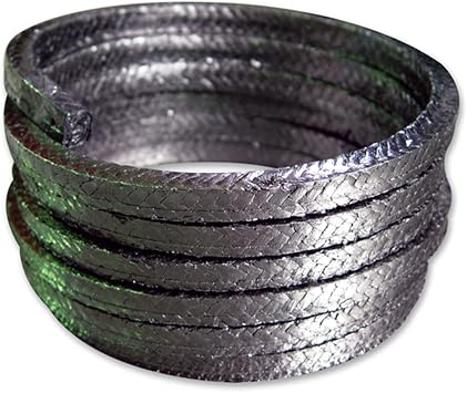 Expanded Flexible Graphite Braided Packing for Pump Gland or Valve Stem or Mechanical Seal Length 1000mm,14mmx14mmx1000mm