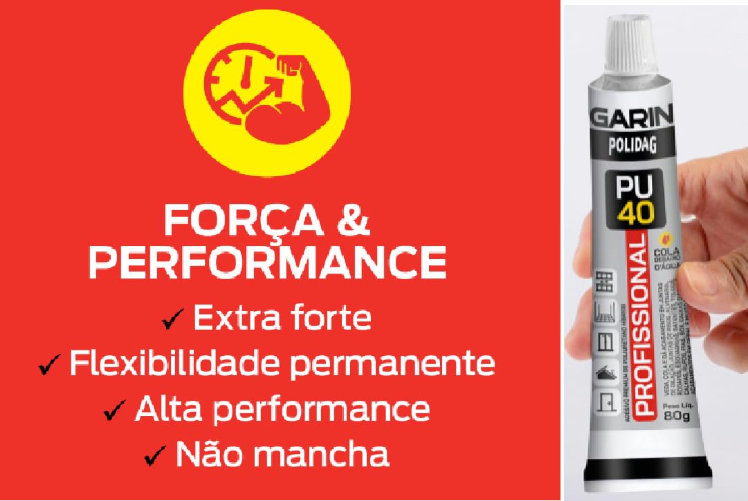 Bisnaga Selante Adesivo Cola Pu40 80g Poliuretano Acabamento Rejuntamento Alta Resistência Aceita Pintura (Preto)