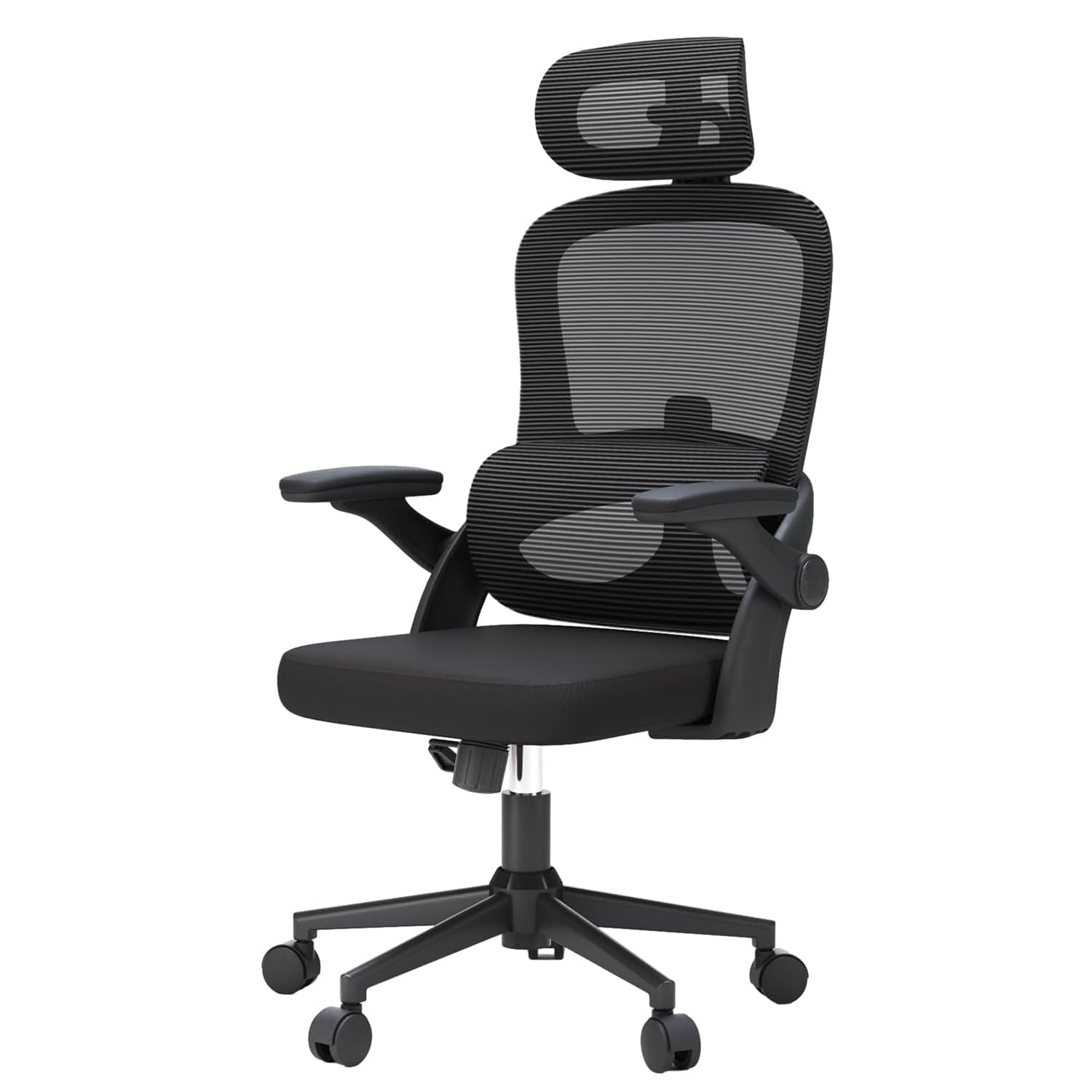 SIHOO M102C Ergonomic Mesh Office Chair, High Back Desk Chair with 3D Armrests, Up&Down Lumbar Support, Swivel Computer Task Chair with Adjustable 2D Headrest, Tilt Function Black