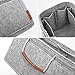 FOREGOER Felt Purse Insert Bag Organizers,Handbag Shapers with Handle for LV Speedy,Neverfull,Tote - 5 Color,3 Size(Medium,Grey)