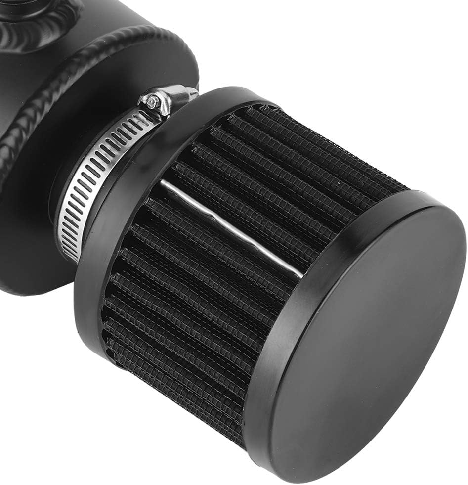 Xtevuオイルキャッチ缶、0.75L 10an貯水池タンクブレーザーフィルター付き困惑したユニバーサル、エンジンオイルセパレーター