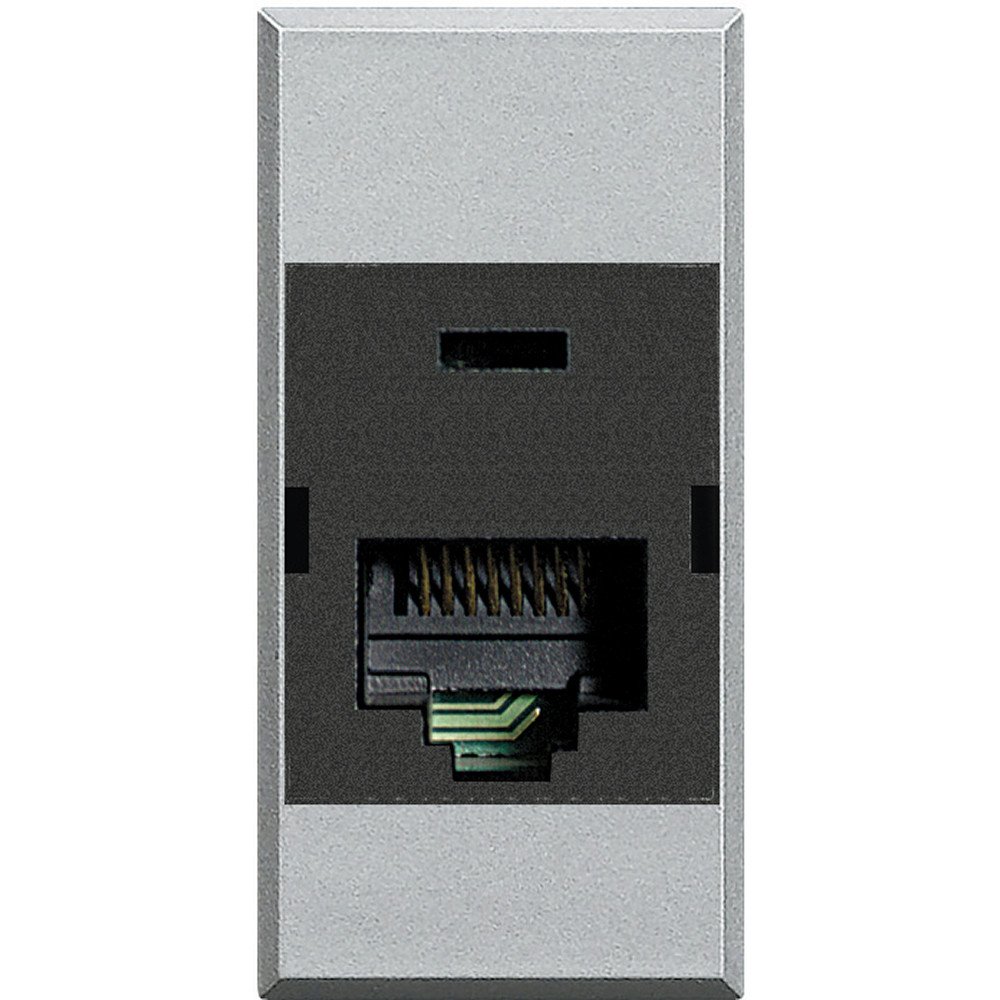 BTicino Axolute Presa di Rete, RJ45, Grigio Tech