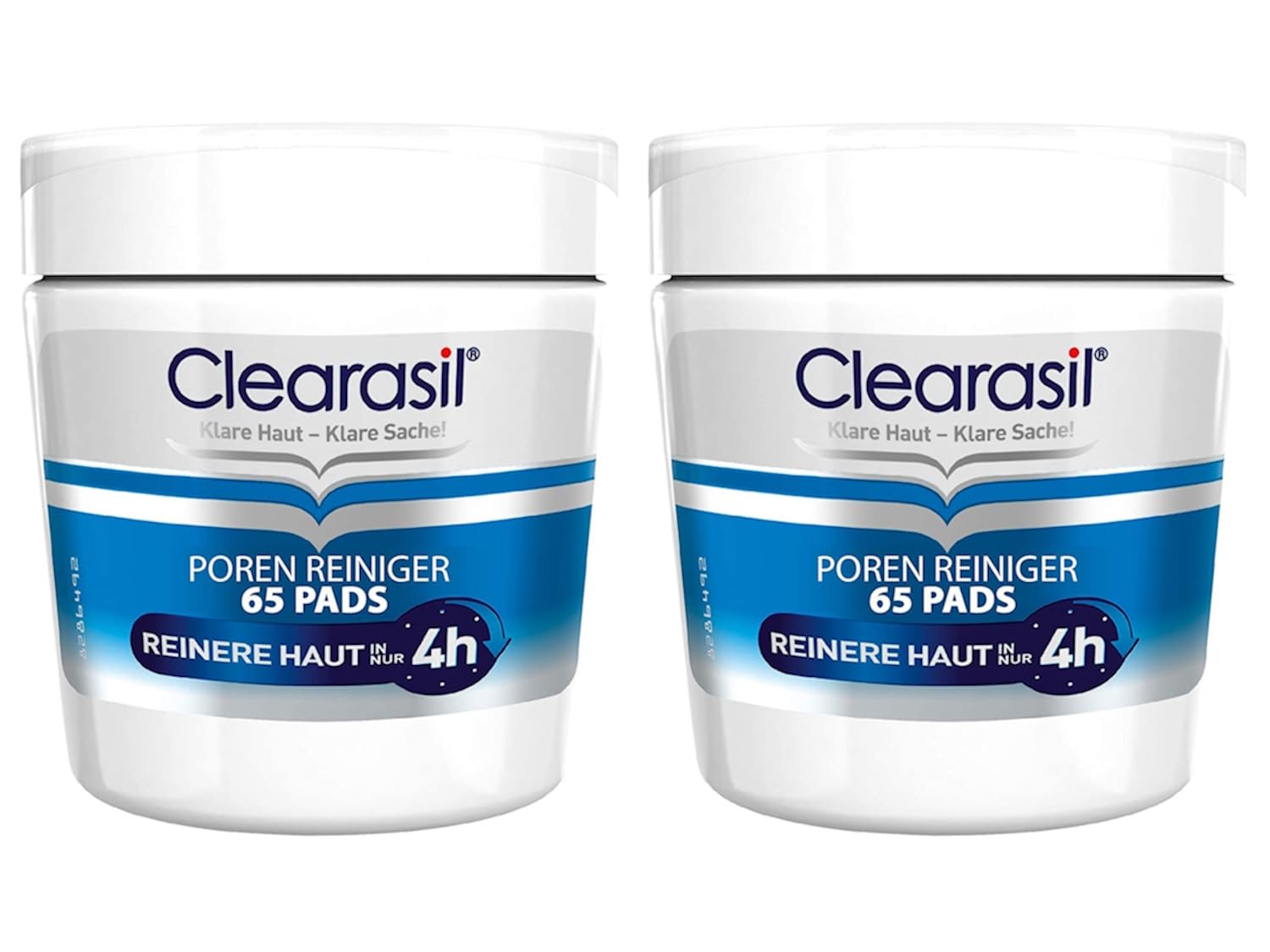 Clearasil Almohadillas limpiadoras de poros – Almohadillas antiespinillas y puntos negros para limpiar los poros de la cara – 2 x 65 unidades