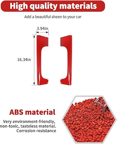 Miniatura 7 de Compatible con Dodge RAM 1500 consola central asiento delantero engranaje lateral panel decorativo cubierta compatible con RAM 1500 2012-2017