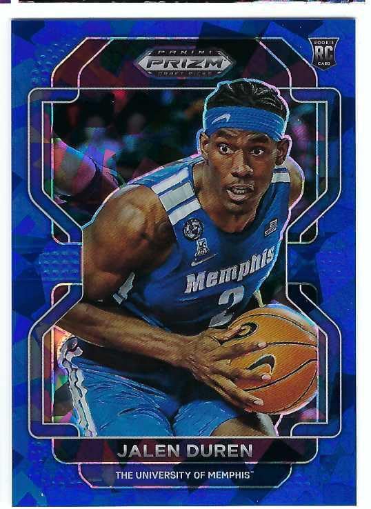 JALEN DUREN 2022-23 Panini Prizm Draft Picks #58 BLUE ICE PRIZM PARALLEL #53 of only 99 Made! Detroit Pistons Basketball Rookie Card RC
