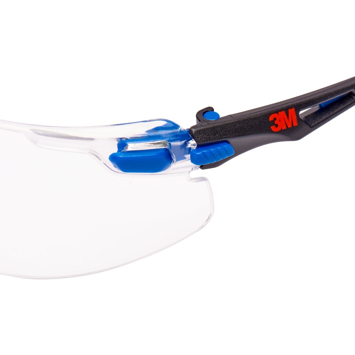 3M Solus okulary ochronne, niebiesko-czarna rama, Scotchgard przeciwmgielne, przezroczyste soczewki, S1101SGAF-EU