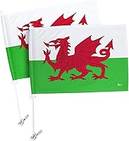 Vista 139 de Bandera de Estados Unidos con poste para coche, bandera para carros, 2 unidades, bandera de América, capó para auto, 4 de julio, decoración