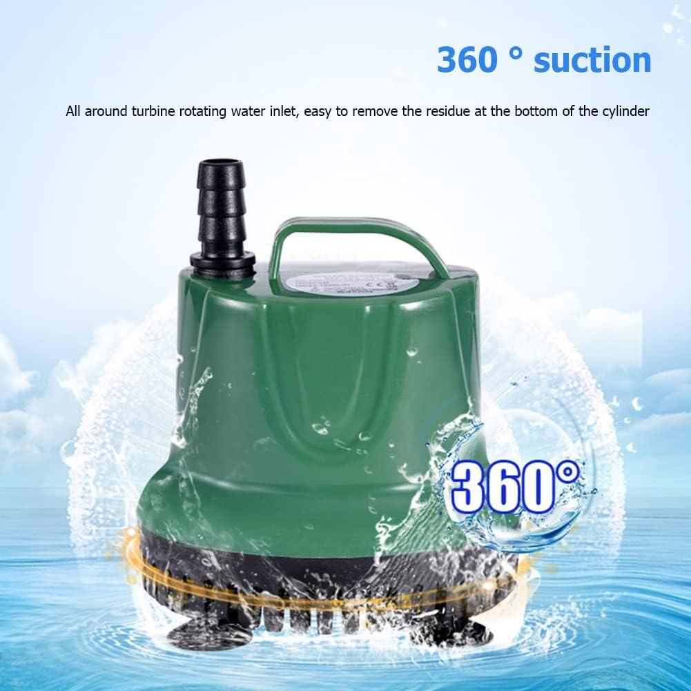 Water Pumps, Parts & Accessories Submersible Water Pump 60W 3000L/H Aquarium Fish Pond Water Tank Fountain Spout Garden Landscape Filter Fish Tank Cleaning Pool(60W)
