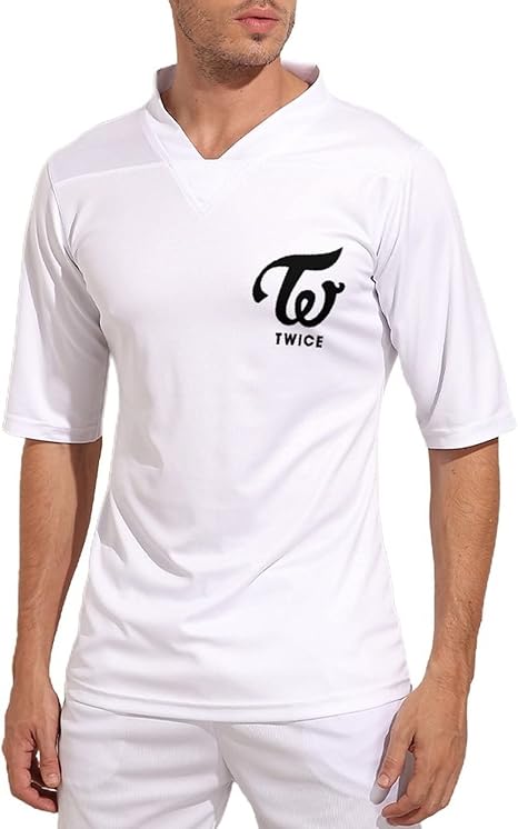 Amazon Co Jp Twice Logo 半袖 Tシャツ サッカーユニフォーム サッカージャージ スポーツウェア トレーニングウェア トレーニングジャージー おしゃれ ポリエステル 大きいサイズ Vネック 軽量 吸汗速乾 通気性 メンズ M 2xl ファッション