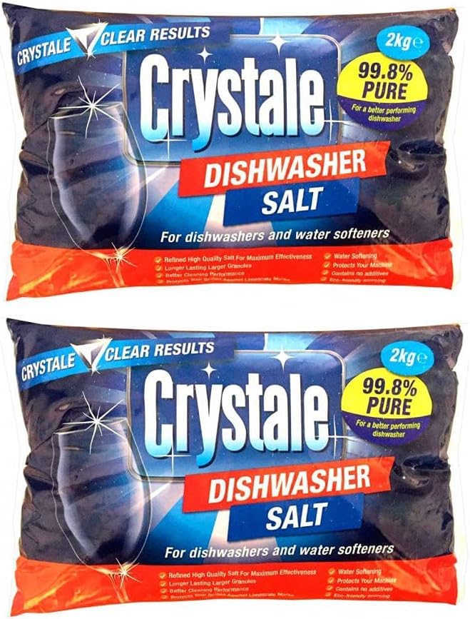 Purity Global 2 x 2kg Dishwasher Salt for Dishwashers and Water