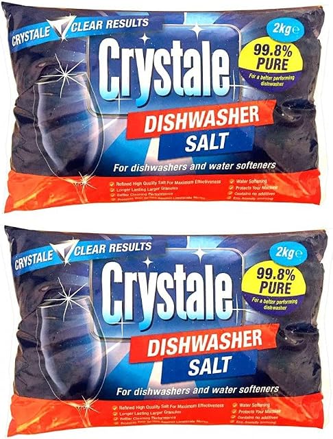 Purity Global 2 x 2kg Dishwasher Salt for Dishwashers and Water Softeners