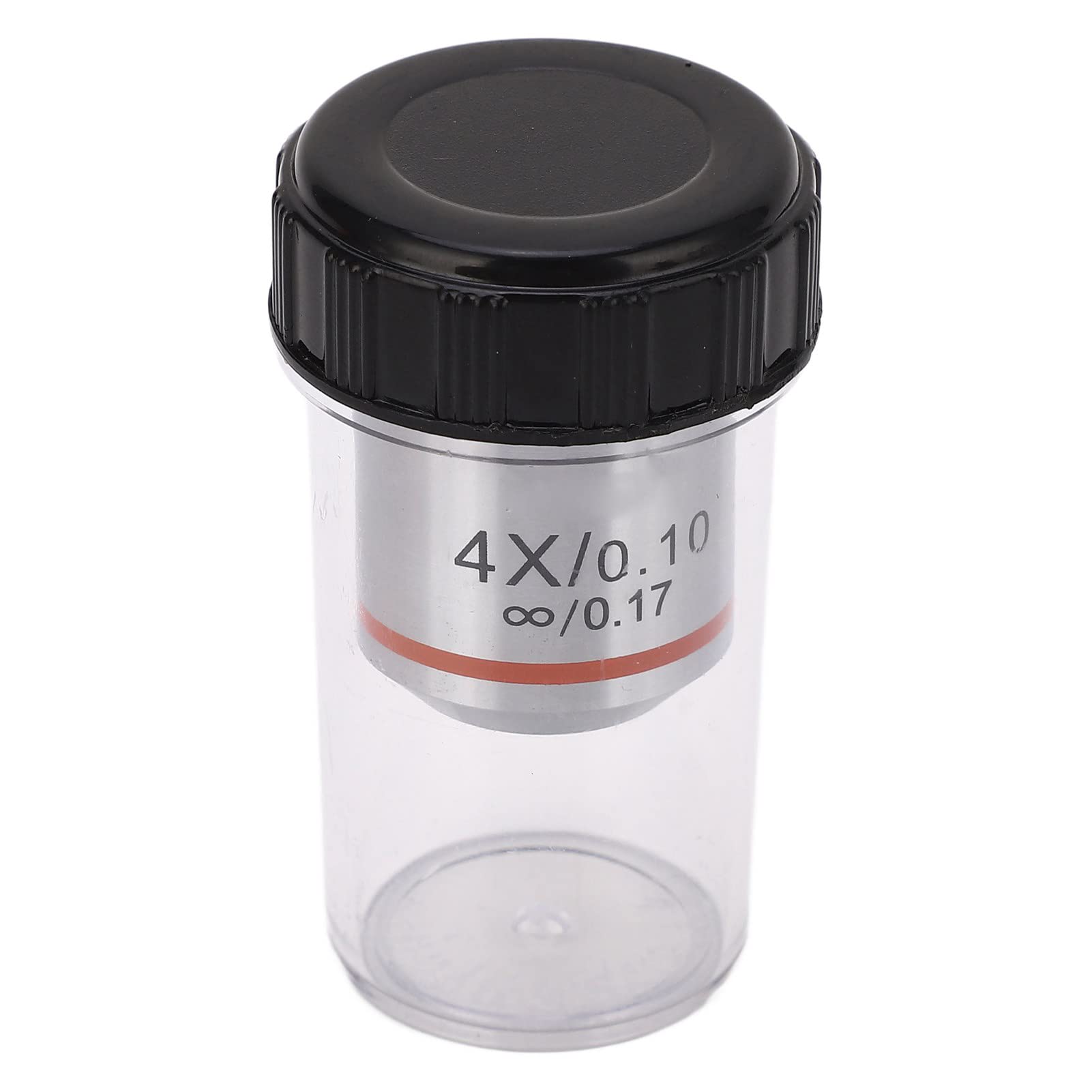 NDNCZDHC 4X Objective Lens RMS Thread Microscope Infinite Objective Lens Biological Microscope Objective Replacement