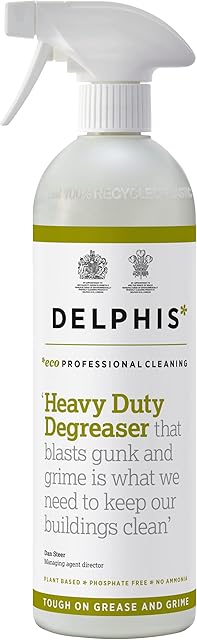 Delphis Eco Heavy Duty Degreaser - Plant-Based, Vegan Degreaser Cleaning Spray, Free from Fragrances, Dyes and Petroleum Solvents, 700 ml