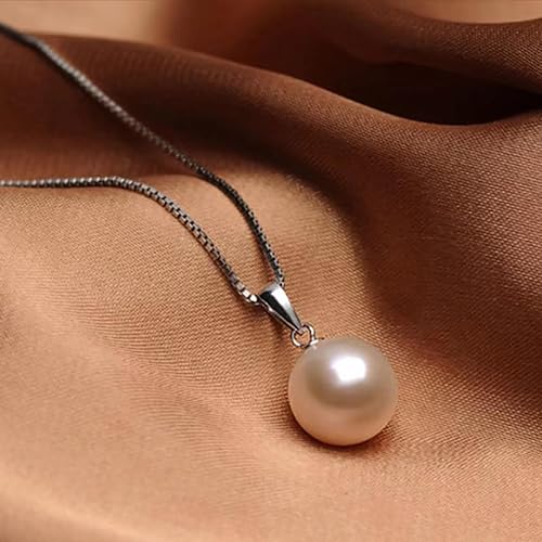 Miniatura 7 de Single Pearl Necklace for Women Black Freshwater Pearl Drop Pendant Necklace for Girls One pearl choker Birthday Wedding Jewelry Valentine's Day Gift