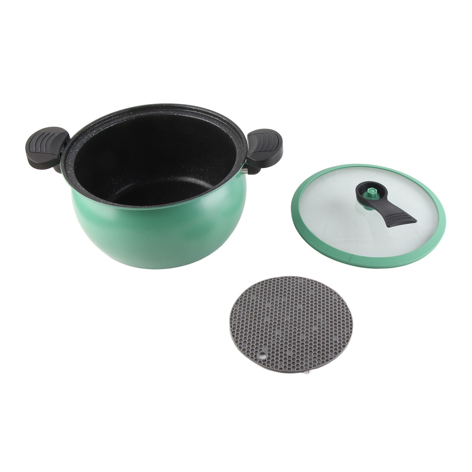 Goshyda Microolla a Presión Antiadherente de Gran Capacidad de 4,0 L, Olla de Sopa a Micropresión Multifuncional para Guiso de Arroz, Cocción Eficiente y Rápida para Cocina, Compatible con Estufa de