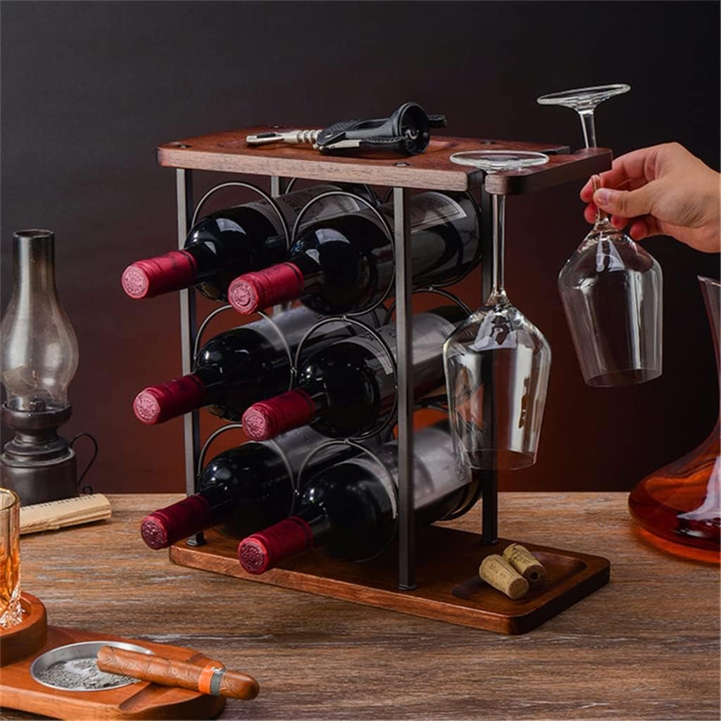 Wine Bottle Rack Wrought Iron European Creative Storage Practical Ornaments