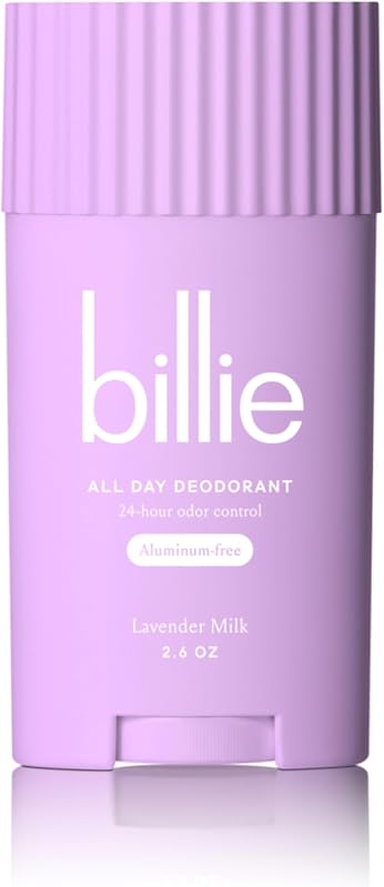 Billie All Day Deodorant for Women, Aluminum Free, Lavender Milk, 2.5 Oz