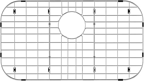 Rejilla para fregadero y fregadero, protector de fregadero para cocina, protector de fregadero, rejilla inferior, orificio de drenaje trasero con