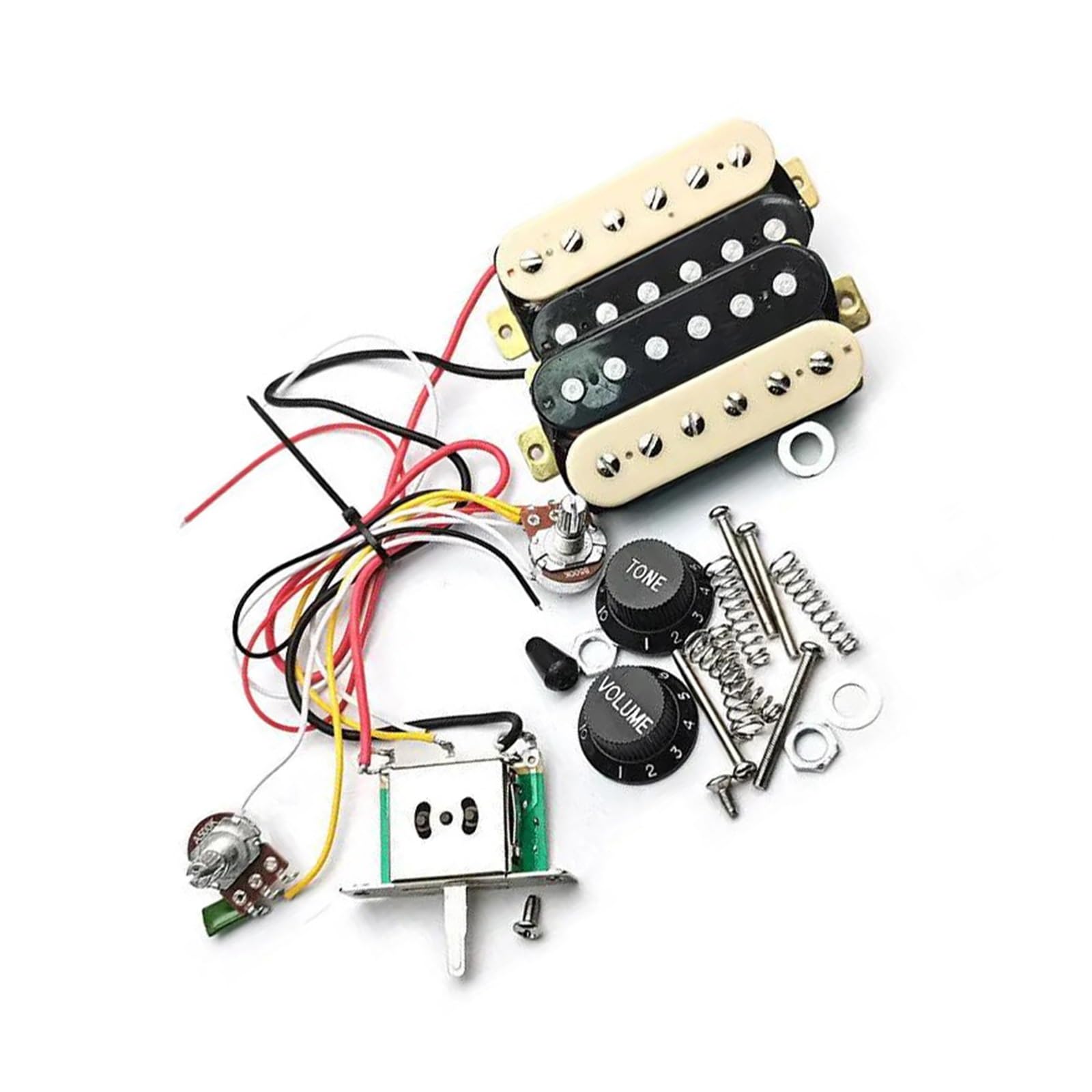 Gitarren Humbucker Tonabnehmer Mit Drei Positions Schalter Und 500K Potentiometer Vorverkabelt Professionelle Tonabnehmer für Musikinstrumente