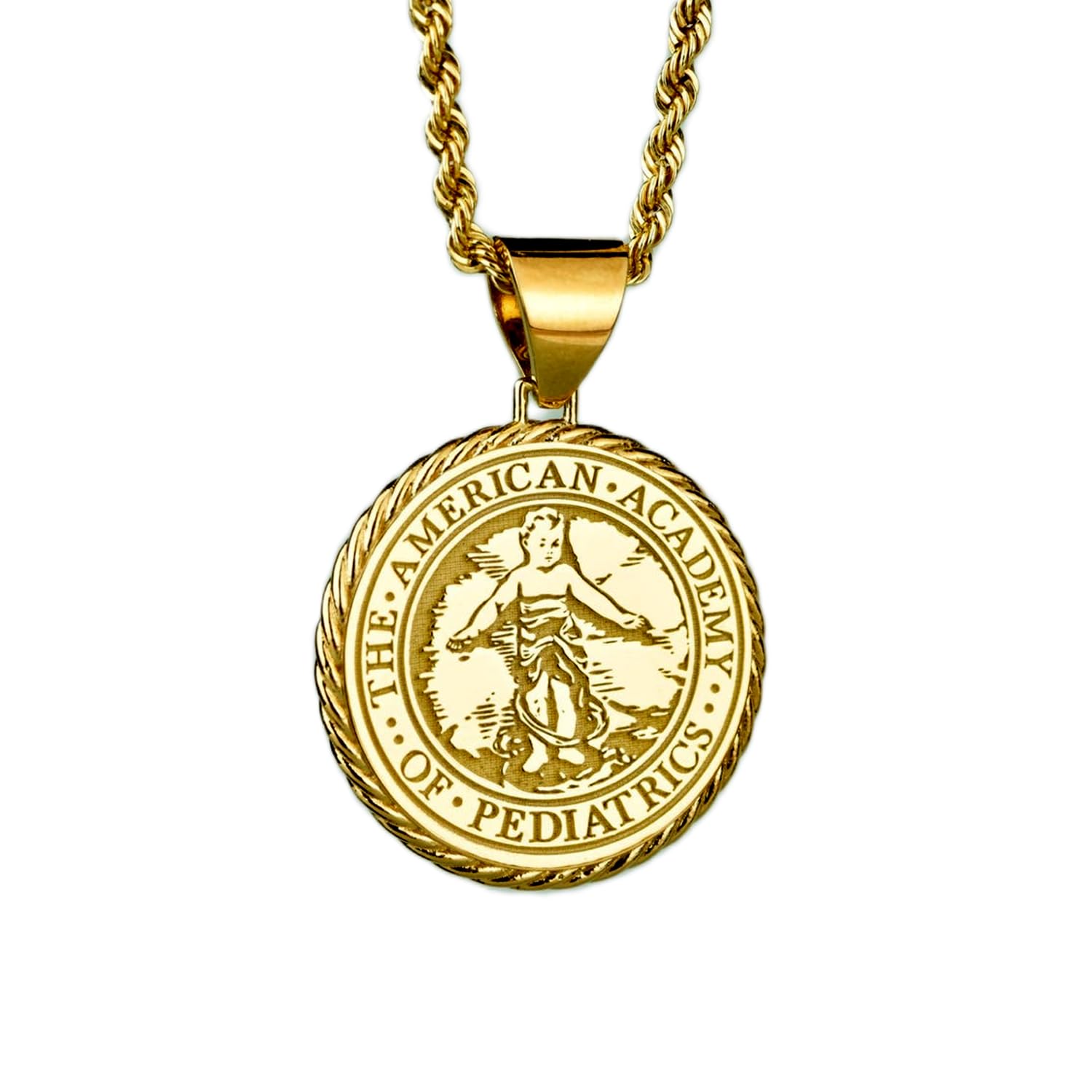 Collar de moneda pediátrica de plata 925 con cadena de 18 pulgadas 4