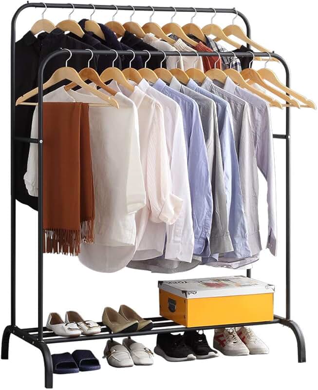portable clothes rack with cover