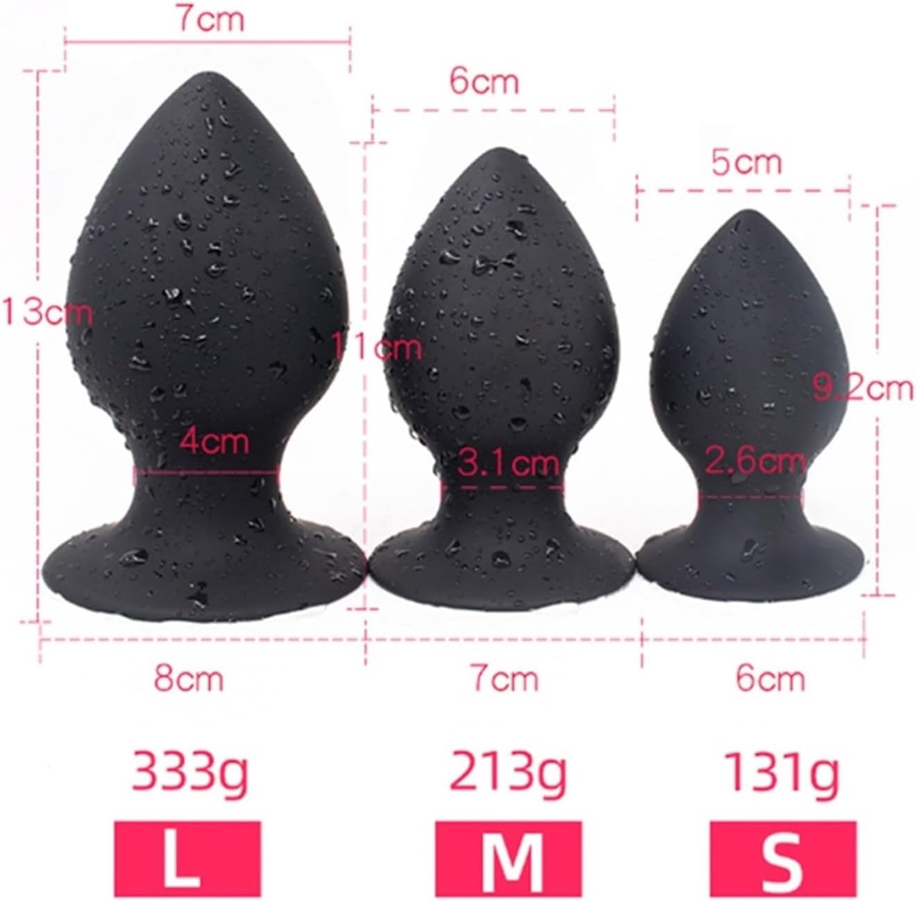 Giant Butt Plug,LSuper Big Dildo Butt Plug Trainer, Squeezable Huge Butt Plug, Huge Butt Plug With Sucker Silicone Soft Anal Plug Huge Butt Plug, Liquid Silicone Anal Plug Ultral Soft Big Butt Plug(L1