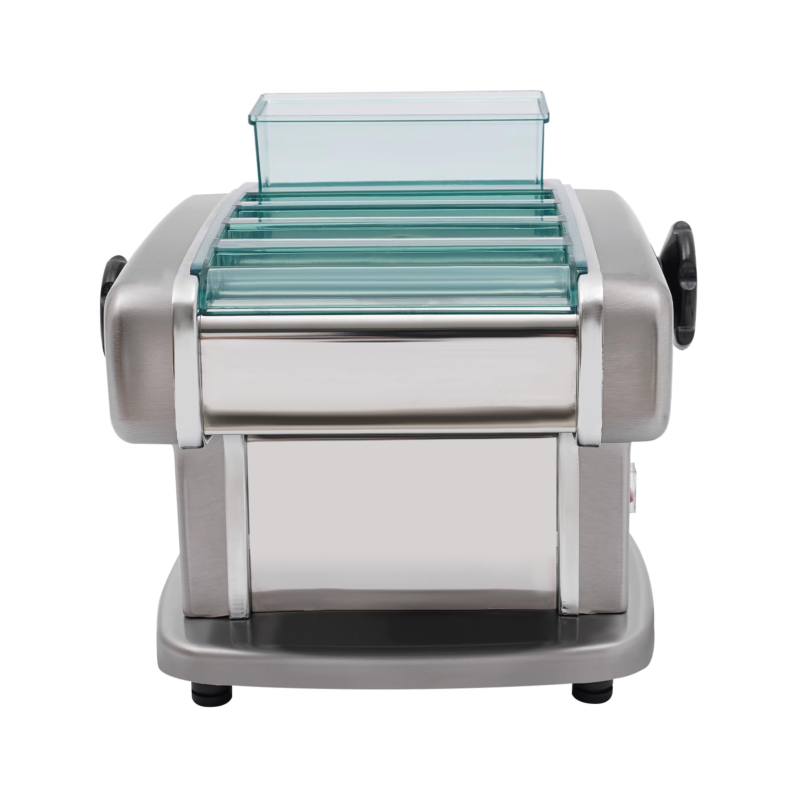 Máquina eléctrica para Hacer Pasta, 110 V, prensadora de Masa de Fideos Comercial de Acero Inoxidable, automática, con 9 velocidades Ajustables, para Accesorio de Pasta (FKM150-.4)