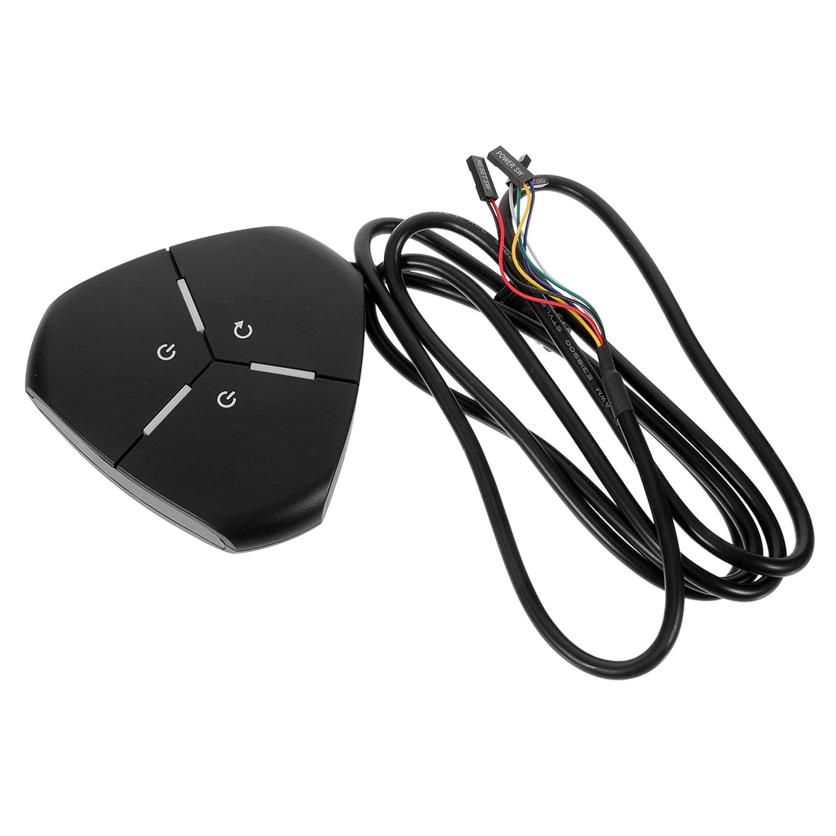 Botón de encendido para PC con cable largo para ocultar la torre 8