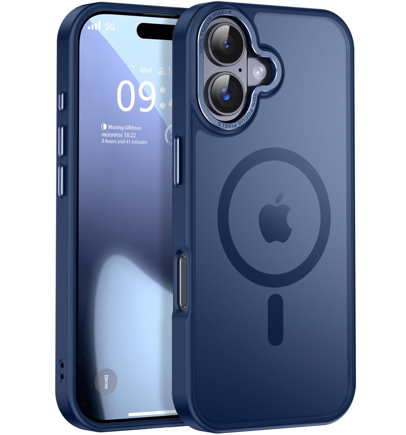 Newfuture Strong Magnetic Compatible with iPhone 17 Pro Case [13 FT Military Drop Protection] [Compatible with Magsafe] Slim Translucent Matte Shockproof with Anti-Fingerprint Phone Case, Tender Pink — view 130