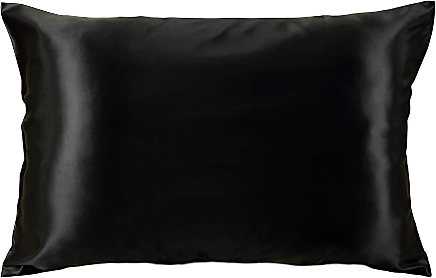 Celestial Silk 100% Silk Pillowcase for Hair Zippered Luxury 25 Momme Mulberry Silk Charmeuse Silk on Both Sides of Cover -Gift Wrapped- (Standard, Black)