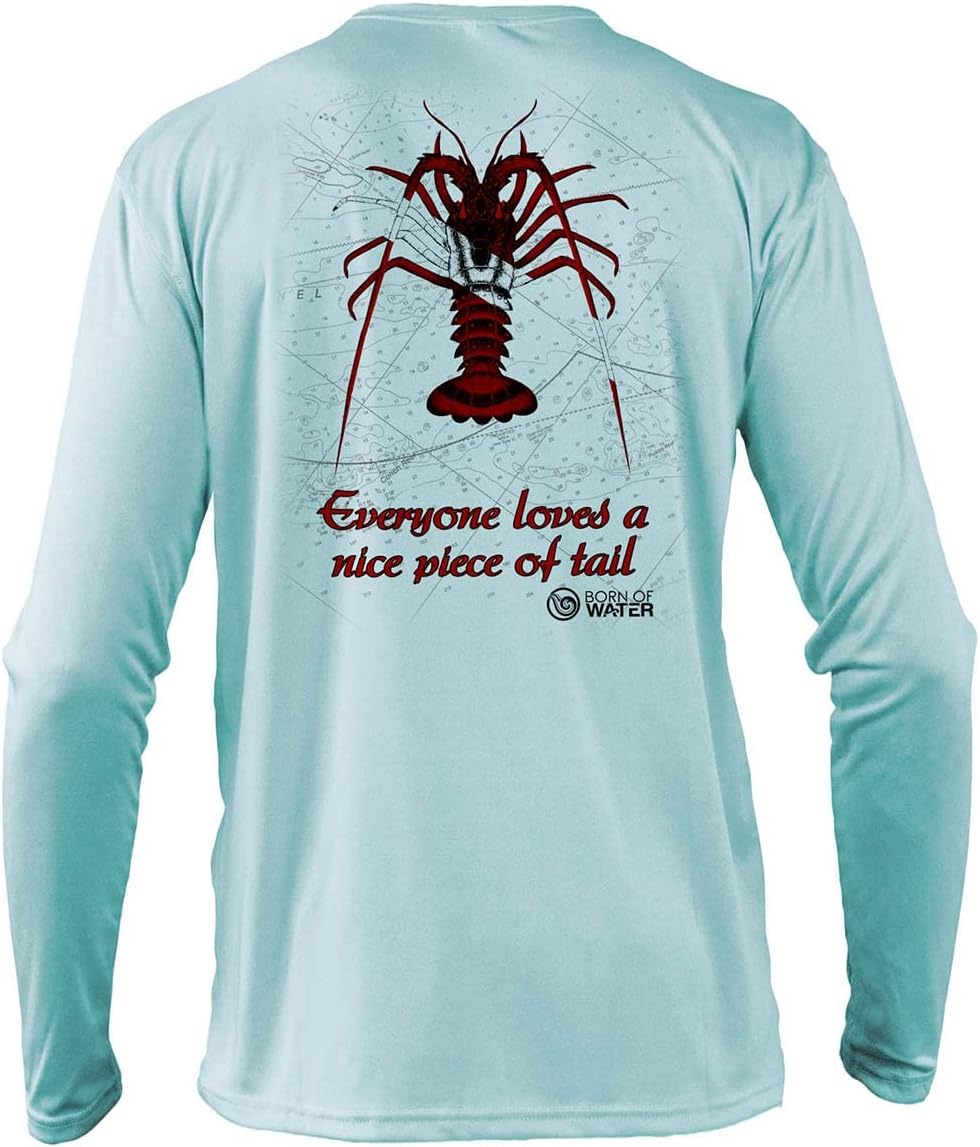 Born of Water Scuba Diving Lobster Shirt: UV UPF+ 50 Long Sleeve: Dive | Spearfish