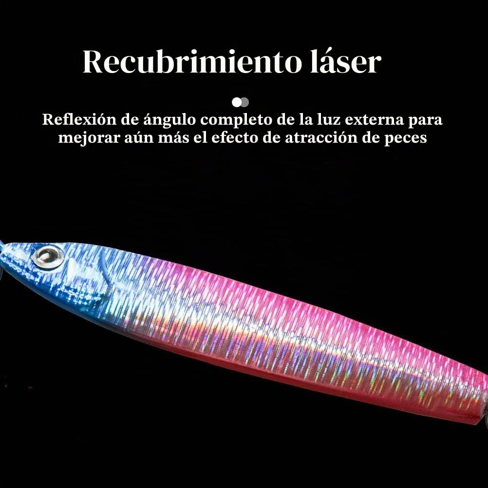 Jig de pesca, 5 uds,30g/40g, anzuelos de paso brillante, anzuelo de doble asistencia, anzuelo de pesca de plomo, señuelos de jigging de agua salada para atún, atún diente de perro, cola amarilla