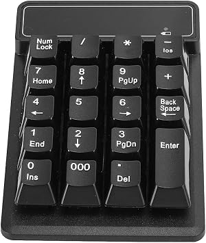 Mugast Bluetooth Numeric Keypad, 19 Keys Number Keypad, 10m Bluetooth Connection Distance, 10 Million Clicks, Comfortable Touch Feeling